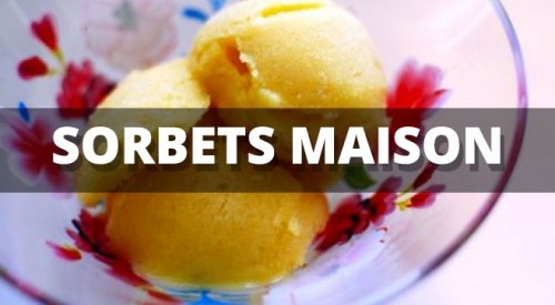 Des sorbets frais pour l'été : framboise et melon